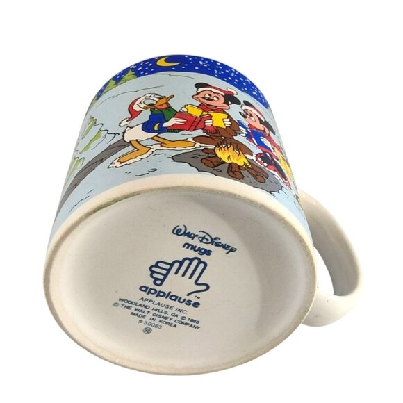 Vintage The Walt Disney Company Applause Winter Mug With Mickey & Friends 1988 - Picture 5 of 10